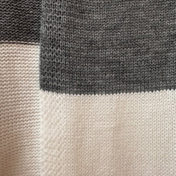 KIRUNDO XL Women's Open Front Cardigan Striped Color Block Long Sleeves - Picture 6 of 9